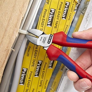 KNIPEX 70 02 160 Seitenschneider, präzises Schneiden bis Ø 4,0 mm, mit Mehrkomponenten-Griffhüllen, 160 mm - 