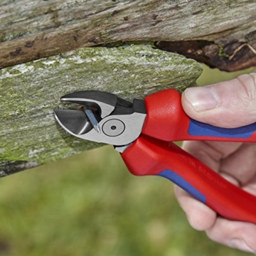 KNIPEX 70 02 160 Seitenschneider, präzises Schneiden bis Ø 4,0 mm, mit Mehrkomponenten-Griffhüllen, 160 mm - 