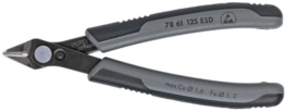 KNIPEX 78 61 125 ESD Electronic Super Knips® ESD brüniert mit Mehrkomponenten-Hüllen 125 mm - 1