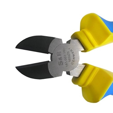 S&R Seitenschneider 165x25mm, Cr.-V mit Mehrkomponenten-Hüllen - 