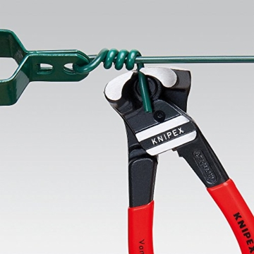 KNIPEX 61 02 200 Bolzen-Vornschneider hochübersetzt schwarz atramentiert mit schlanken Mehrkomponenten-Hüllen 200 mm - 