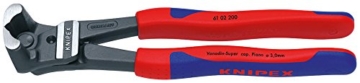KNIPEX 61 02 200 Bolzen-Vornschneider hochübersetzt schwarz atramentiert mit schlanken Mehrkomponenten-Hüllen 200 mm -