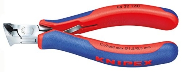 Knipex 64 32 120 Elektronik-Vornschneider mit Mehrkomponenten-Hüllen 120 mm -