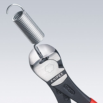 Knipex 67 05 160 Kraft-Vornschneider verchromt mit Mehrkomponenten-Hüllen 160 mm - 