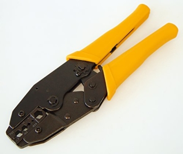 Crimpzange mit einstellbarem Anpressdruck für F-Stecker, BNC, Handzange -