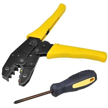 Yahee Crimpzange mit 5 Einsätzen und Tasche - 